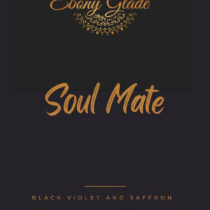 Soul Mate | Coconut-Soy Wax | Black Violet and saffron scented | Luxury Candle | 9oz / 70 hours burn